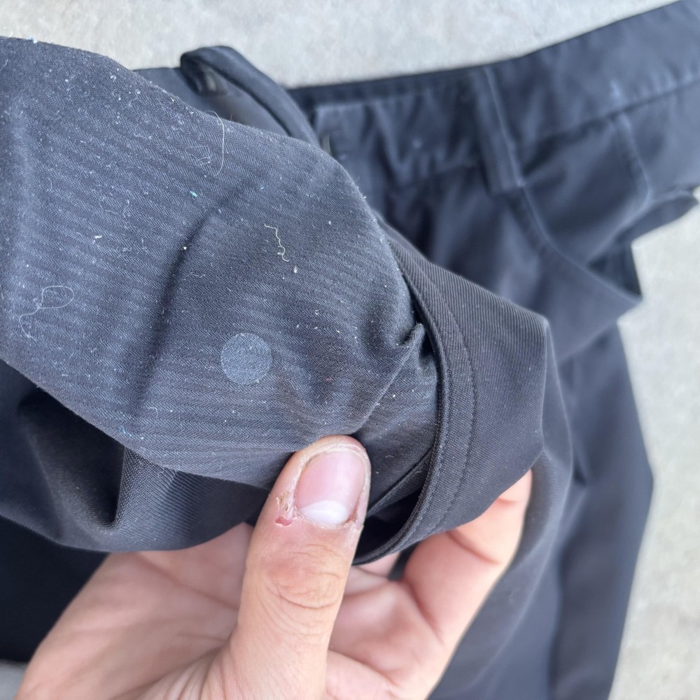 Lululemon Pants Mens 34x36 Black Slim Fit Microfiber Chino Travel Casual Pockets - Picture 6 of 12